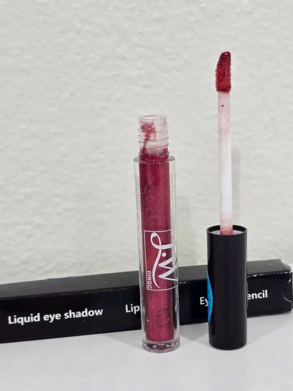 JW Dingc ✦ Liquid Eye Shadow & Lip Gloss ✦ Sparkling Rose Pink Long‑Wear Duo NWT
